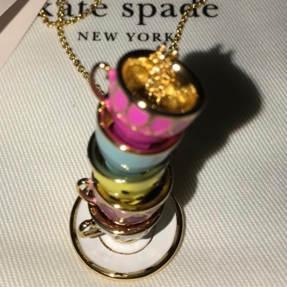 NWT Kate Spade necklace Tea Time Multi
